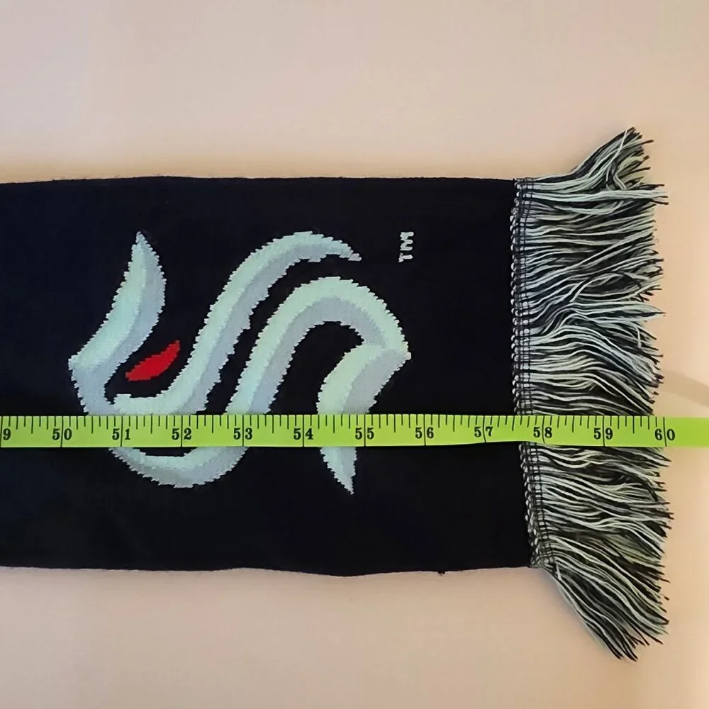 Ruffneck Seattle Kraken NHL Official Licensed Team Scarf, Unisex Hockey Fan Gear